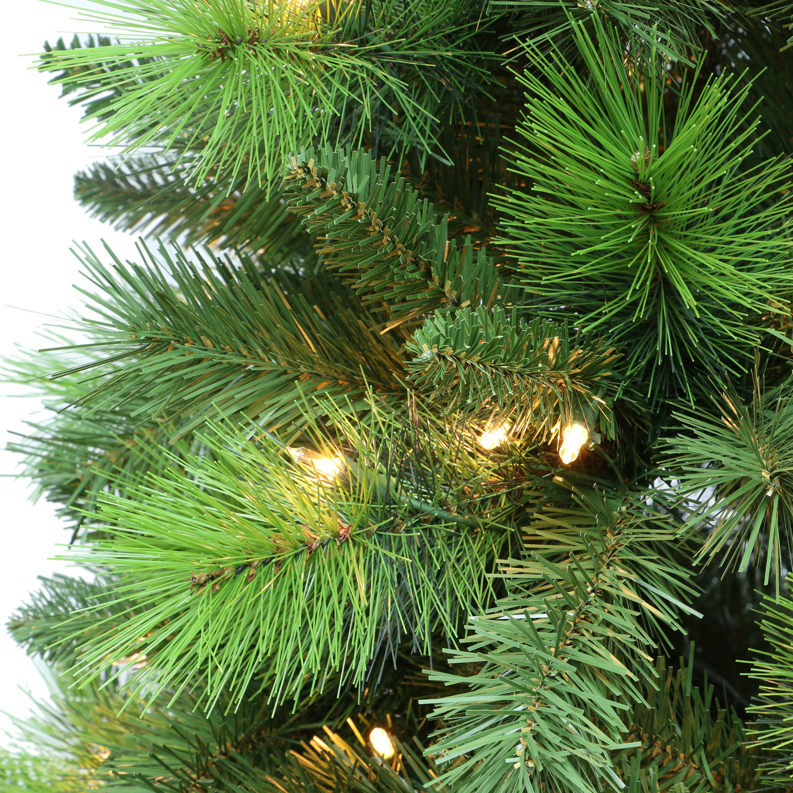 90' Artificial Pine Christmas Tree with Color & Clear Lights