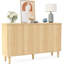 Buffet 59,74 "moderne en noyer avec rangement-1208344982
