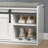 Longworth Shoe Storage Bench for Entryway with Sliding Barn Doors-81920824