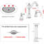2-handle Bathroom Faucet with Drain Assembly-98084937