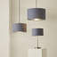 Tacita 15cm H Linen Blend Lamp Shade in Grey
