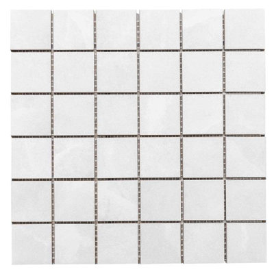 Geo Lush 2" x 2" Porcelain Grid Mosaic Wall & Floor Tile