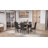 7 - Piece Glass Top Dining Set, Dining Table with 6 Faux Leather Chairs-1546589143-1546589136