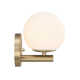 Chopin Single Light Glass Steel Dimmable Armed Sconce