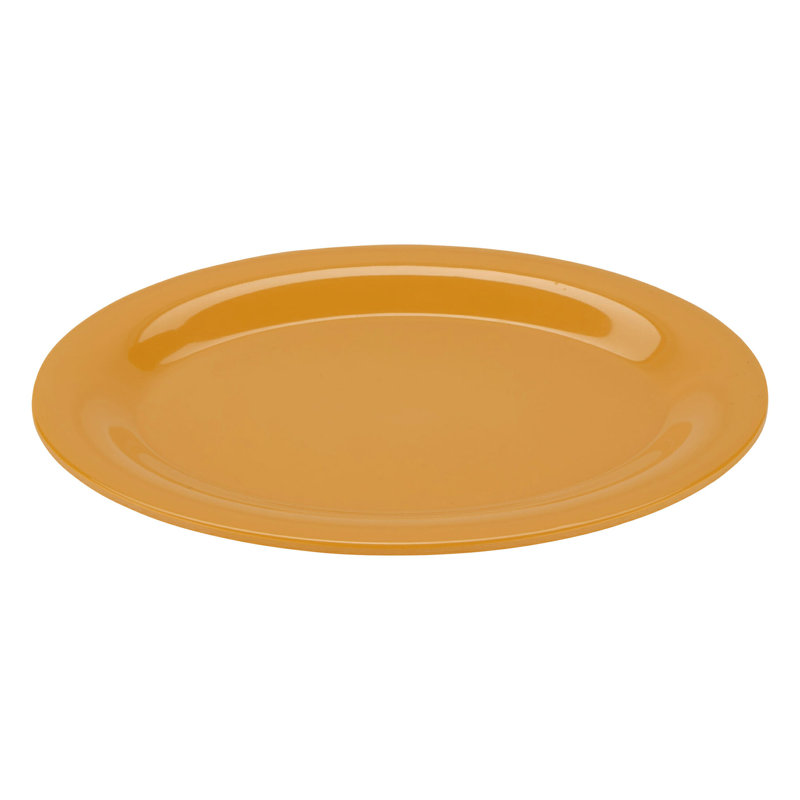 GET Plateau de service ovale en mélamine OP-610-MIX, H 1 po x L 9,75 po x l 7,25 po, Jaune