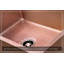 Fossil Blu Luxury 24" 12-Gauge Hammered Copper Undermount/Drop-In Sink, Medium Patina, Incl Accs