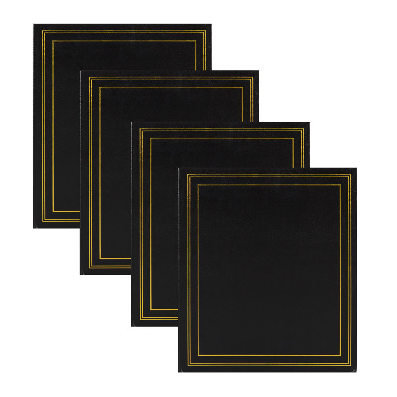 Ensemble d'albums photos, Noir, H 12,8 po x l 11,2 po x P 2 po