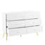 Commode double 6 tiroirs l 47 po