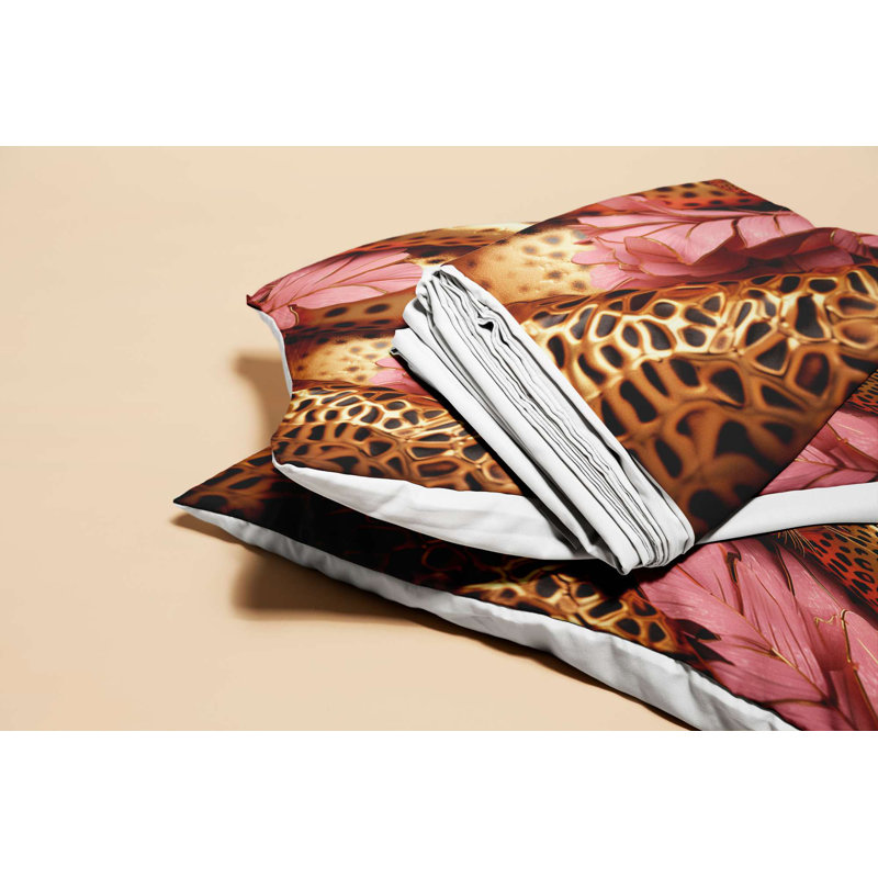 Premium Single Quilt Cover Set, 70% Polyester / 30% Cotton, Duvet Cover 55.1 x 78.7 inches & Pillowcase 23.6 x 23.6 inches | Machine Washable, 120 Thread Count, Button Closure for Duvet, Envelope Closure for Pillowcase