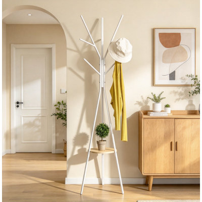 Freestanding 9 - Hook Coat Rack