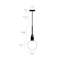 Linear Knurl 1 - Light LED Pendant-1722455008