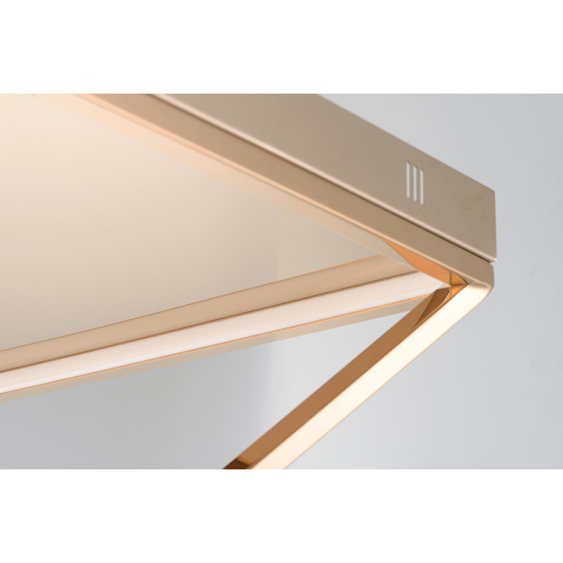 Ebersole LED Flush Mount, Rose Gold