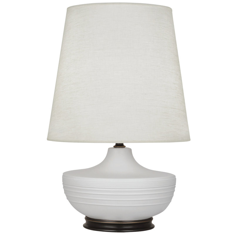 Nolan Table Lamp, Deep Patina Bronze/Matte Dove