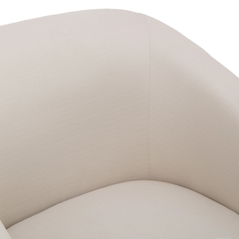 Chaise pivotante à jupe en lin Earl
