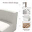 Fauteuil de patio en lin sans accoudoirs, canapé d'extérieur simple avec coussins-1047571218