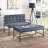 Grey Velvet Bench For Bedroom - Industrial Metal Legs A Classy Inspired Comfort And Style