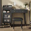 Ensemble de coiffeuse moderne avec tiroirs, armoire et port de charge, ensemble de coiffeuse avec tabouret pour petits espaces