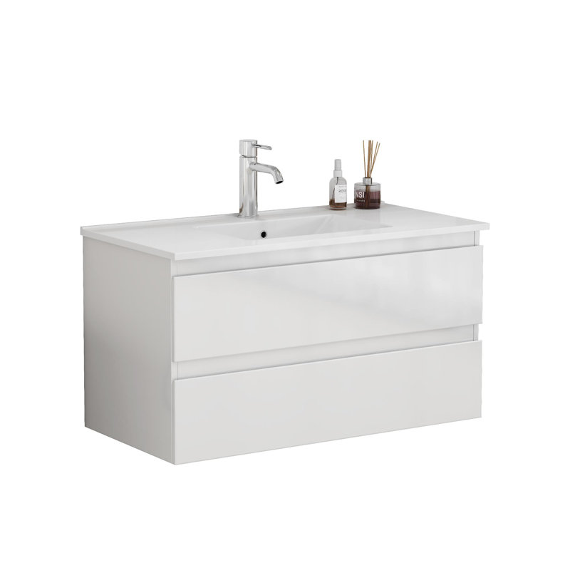 Meuble-lavabo de salle de bain avec lavabo, 36"