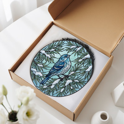 Vitrail Winter Bird