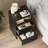 81.5"W Modern Bookcase Headboard With 2-Drawer Nightstand Set (King)