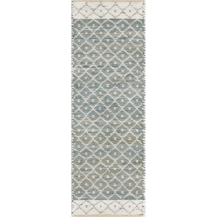 Gray_Unique Loom Sand Chindi Trellis Rug
