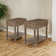 24" Tall Rustic Solid Wood End Table With Built-In Power Outlet And USB Port