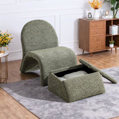 Chaise longue compacte en chenille