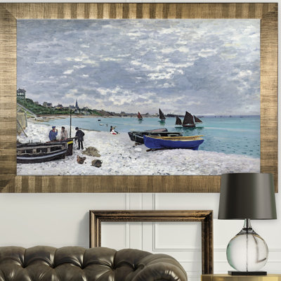 " The Beach " by Claude Monet