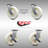 4 Piece Stainless Steel Nylon Caster Set