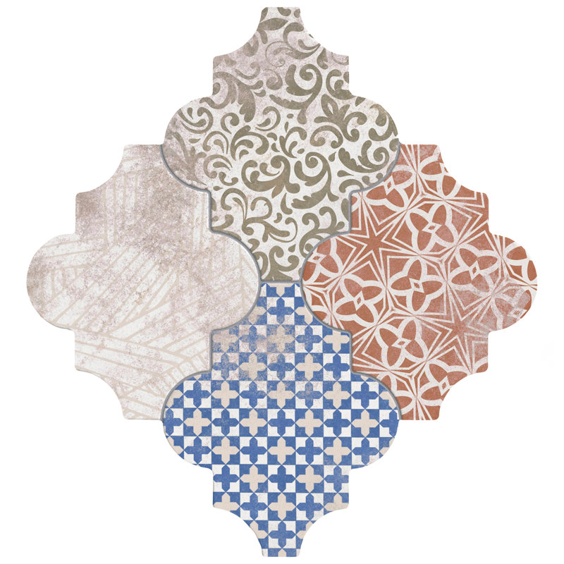 Riga 21.75 in. x 23.5 in. Glazed Ceramic Tile