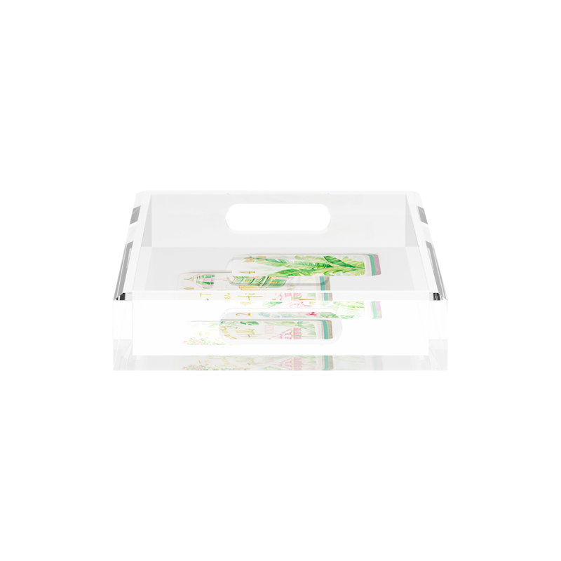 Decorative Tray, 2" H x 12.5" W x 7.75" D