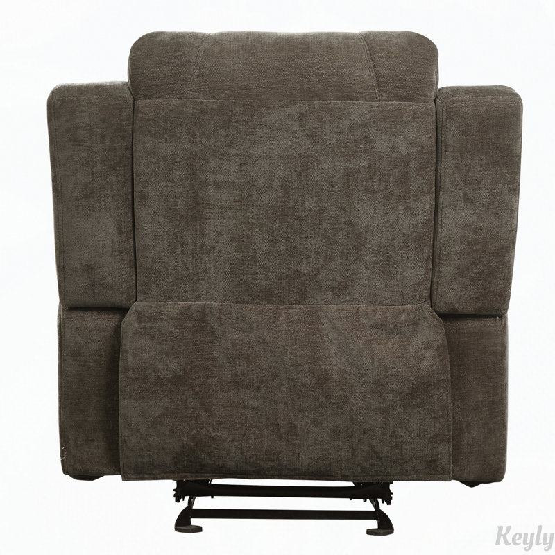 Fauteuil inclinable manuel avec revêtement en chenille, Chenille avoine