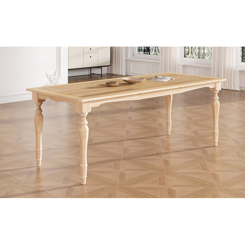 Table de salle à manger extensible rétro Vintage 82,7 pouces avec rallonge amovible de 23,6 pouces