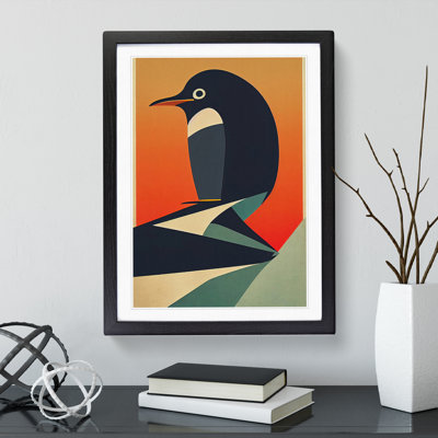 Modern Abstract Penguin No.1 - Framed Print