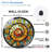 Decorative Wall Clock Unique Design Art - 12'' Modern Glass Wall Clock
