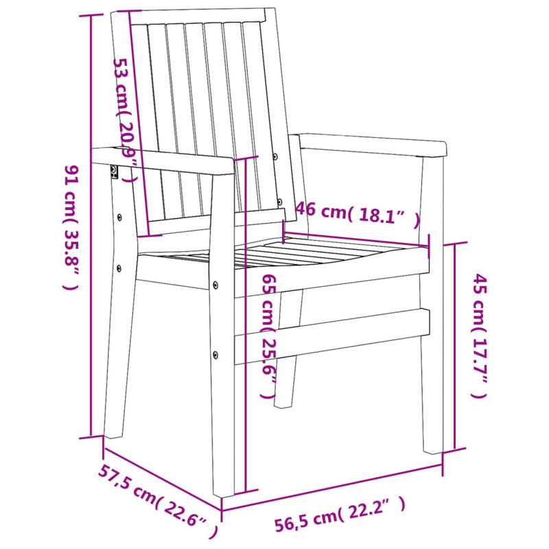 Parrsboro Stacking Patio Dining Armchair
