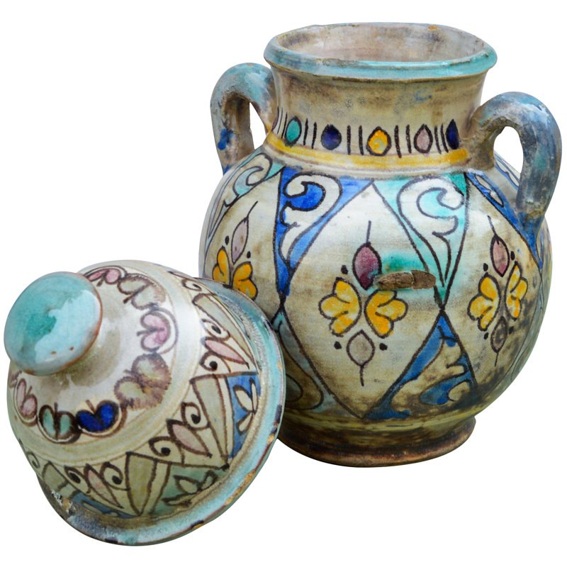 Handmade Ceramic Table Vase, Moorish