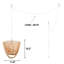 Luminaire suspendu cylindrique à 1 lumière Gillian