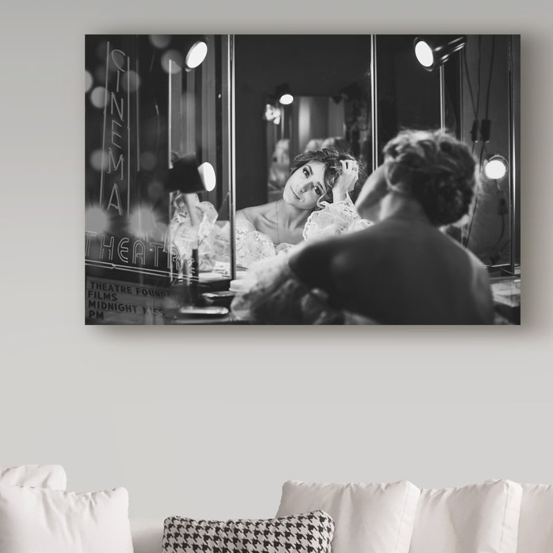 « backstage », reproduction de photo sur toile tendue, H 16 po x l 24 po x P 2 po
