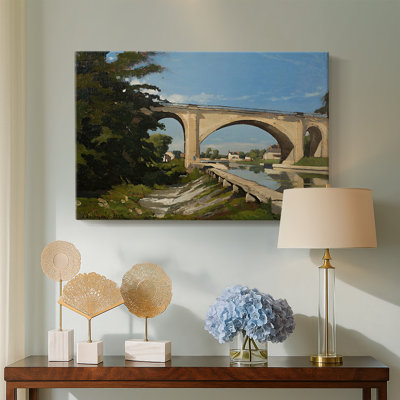 Le pont de Briare - Henri Harpignies - Toile tendue avec châssis - 1888