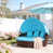 Teal Cushion/Brown Frame est en rupture de stock