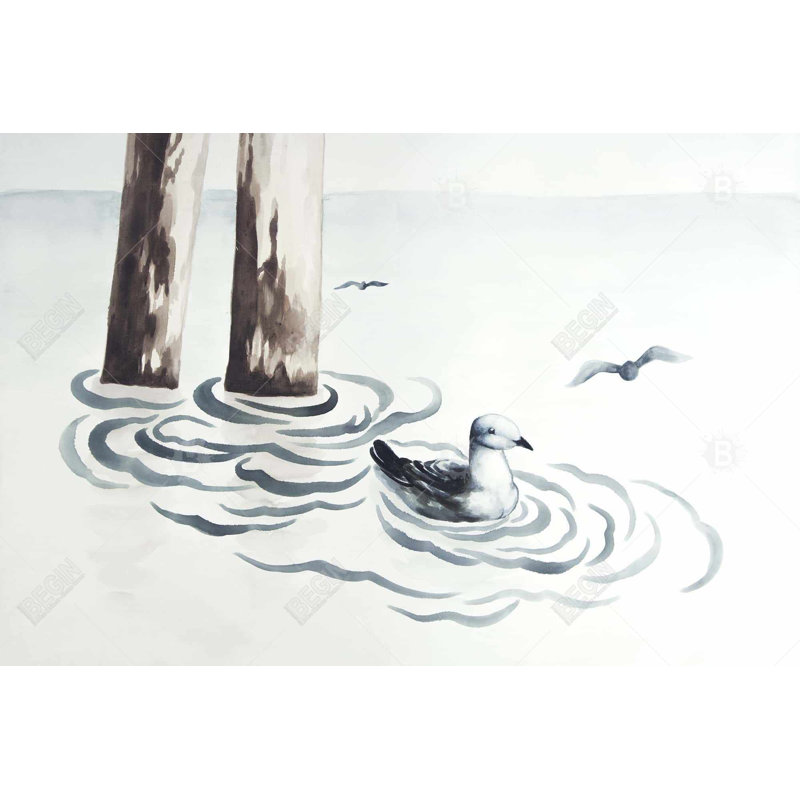 Seagull - Coastal Sea Framed Canvas for Home Decor