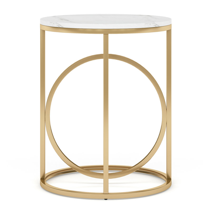 Table de bout ronde de 20 po pour le salon