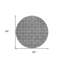 Tapis rond 8 po