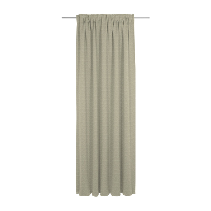 Torbole Polyester Blend Room Darkening Curtain Single Panel, Lime green, 132cm wide x 305cm high