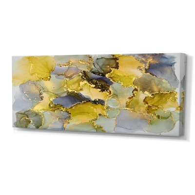 " Green Luxury Abstract Fluid V "