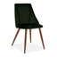 2 Kory Velvet Upholstered Dining Chair with Wood Effect Metal Legs-40855099-41099124