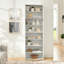 Bibliothèque à 8 couches pour CD, chambre à coucher multifonctionnelle, hauteur de tablette réglable, conception amovible, fabrication, unité de rangement à support de charge de 25 lb, étagère à deux cubes, amovible-126094421
