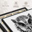 Impression sur toile chouette envoûtante-102358436