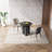 29.92" Modern Round Black Dining Table Set with 2 Chairs for Kitchen, Bar, Living Room, Small Space-374086767-374086746